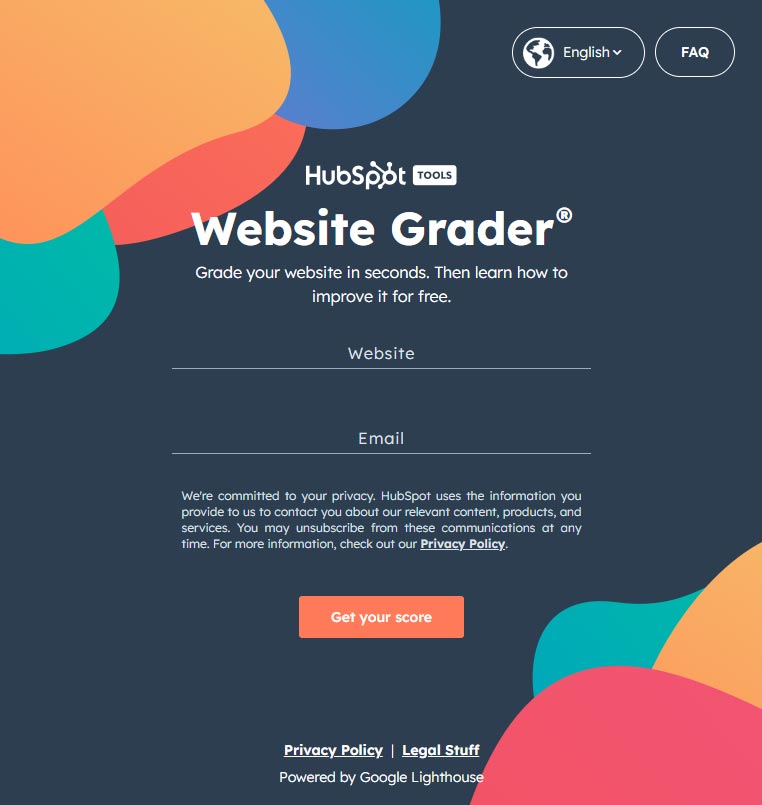 hubspot-website-grader-screenshot